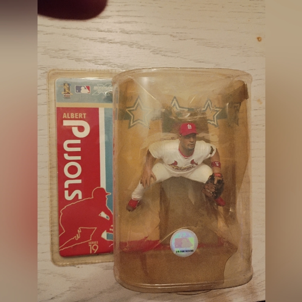 Albert Pujols Action Figure in White Uniform